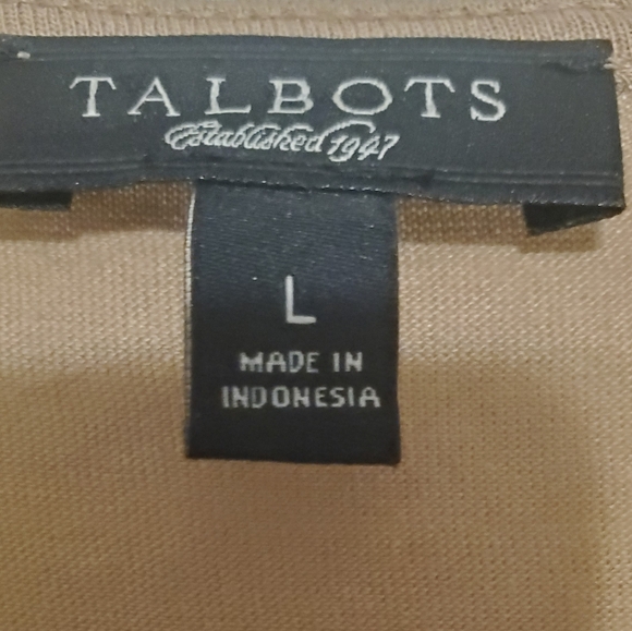 Talbots Brown & Gold Sequined Women's Tank Top Size L - Picture 6 of 9